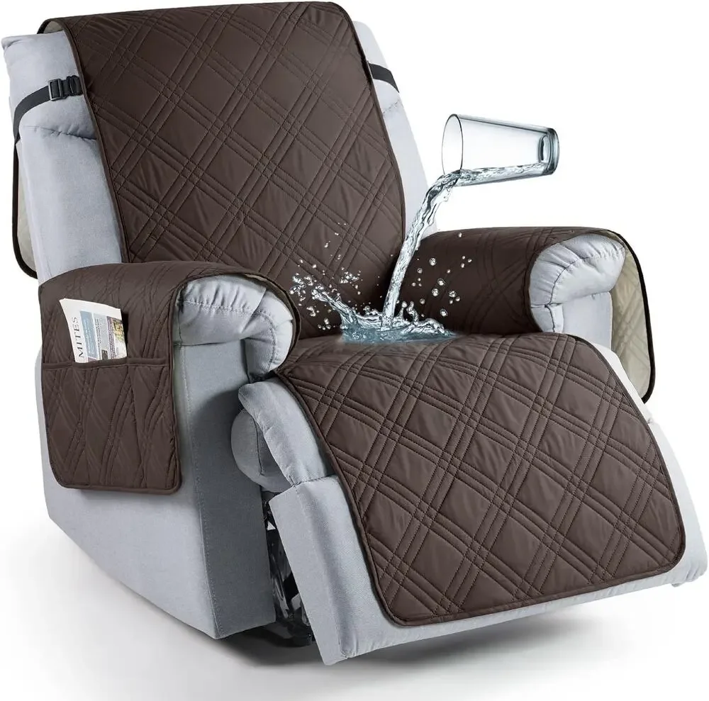 TAOCOCO Waterproof Recliner Chair Covers 30 Inch Wide, Oversized(30'',Chocolate)
